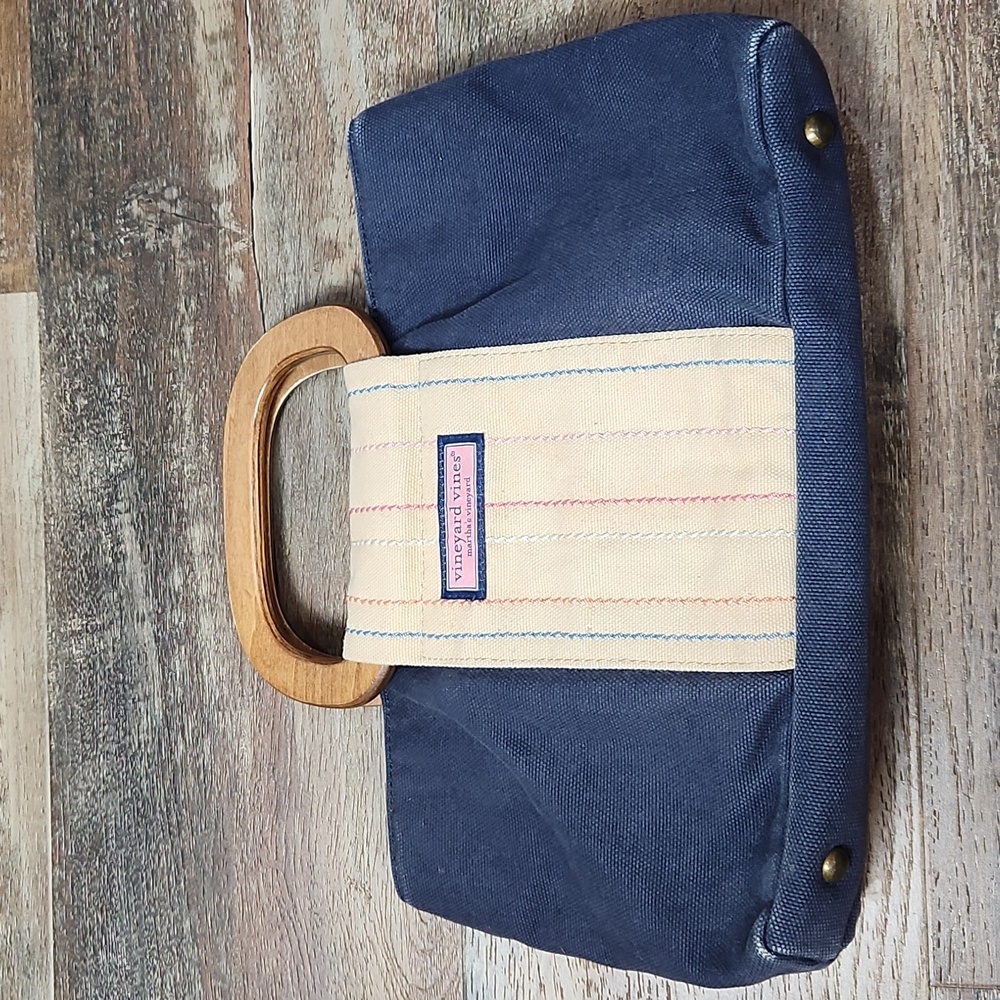 VINEYARD VINES Wood Handle Satchel